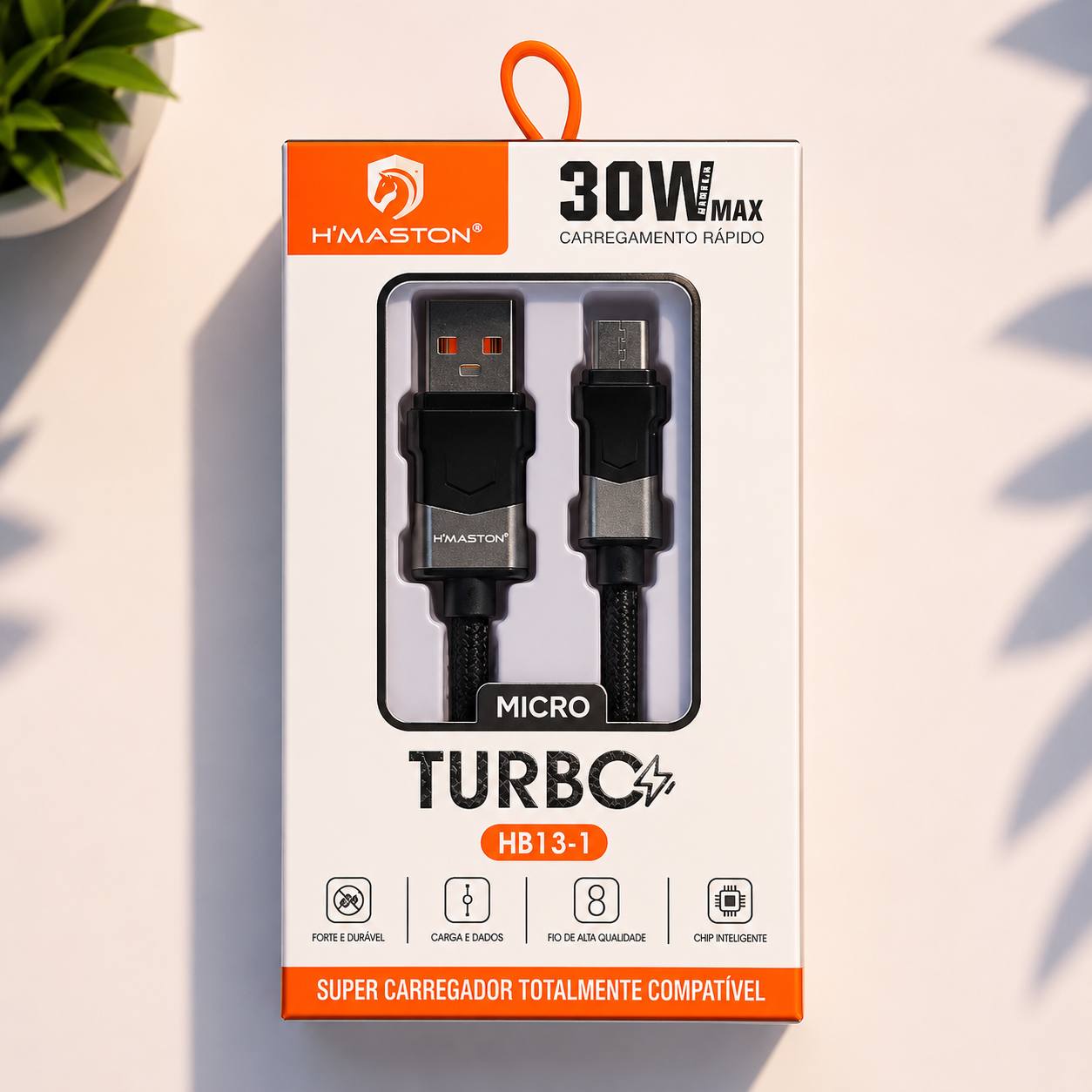 Cabo Micro USB H'Maston HB13-1 Turbo 30W